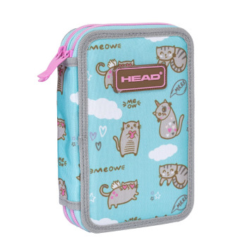 Double pencil case without...