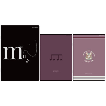 Zeszyt A4 16k pięciolinia...