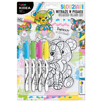 Witraże w pisaku Słodziaki...