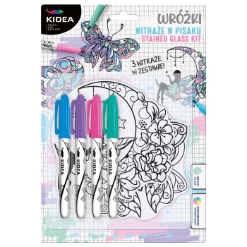 Witraże w pisaku Wróżki Kidea