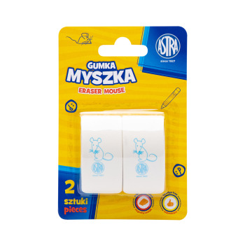Gumka myszka 2 szt blister...