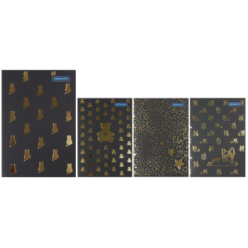 Zeszyt A5 60k kratka czarny...