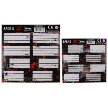 Naklejki na zeszyt pająki...