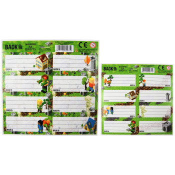 Naklejki na zeszyt Pixele...