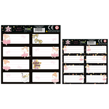 Naklejki na zeszyt Baletnica