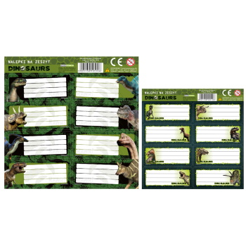 Naklejki na zeszyt Dinozaur