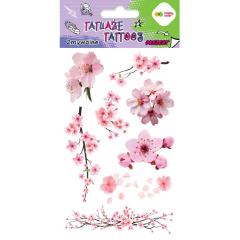 Tatuaże zmywalne kwiaty...