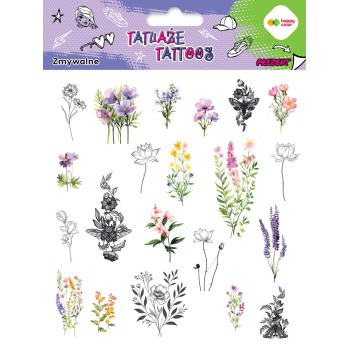 Tatuaże zmywalne Flowers...