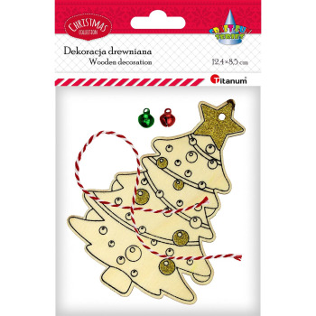 Dekoracja drewniana choinka...