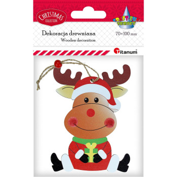 Dekoracja drewniana Renifer...