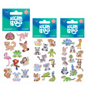 Naklejki słodkie zwierzątka...