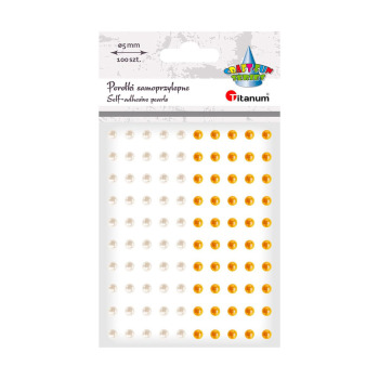 Perełki samoprzylepne białe...