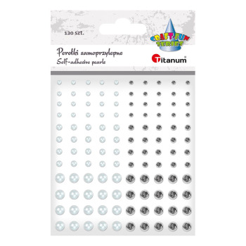 Perełki samoprzylepne białe...