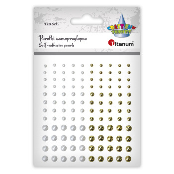 Perełki samoprzylepne białe...
