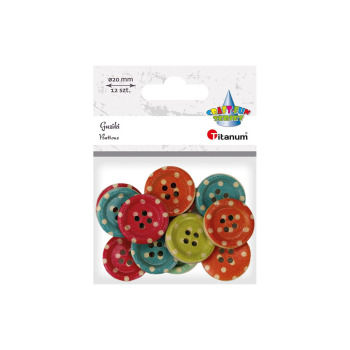 Guziki plastikowe kolorowe...