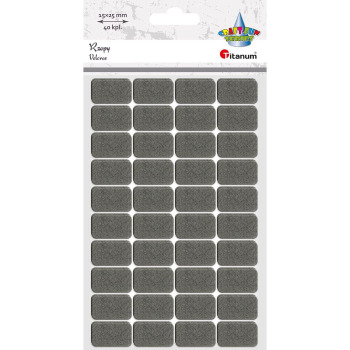 Rzepy szare 15x25mm 40 kpl....