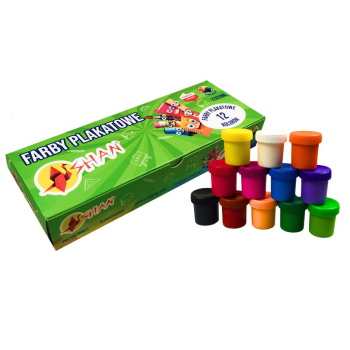 Farby plakatowe 12 kolorów...