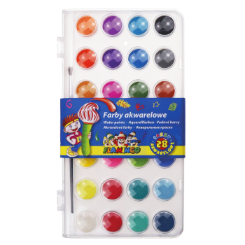 Farby akwarelowe Flamingo...