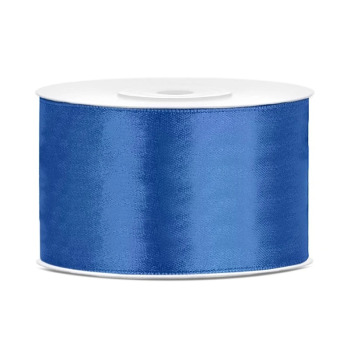 Satinband 38 mm x 25 m Blau