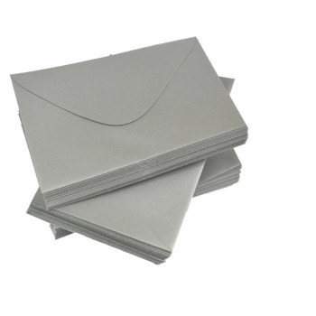 Decorative silver envelopes...