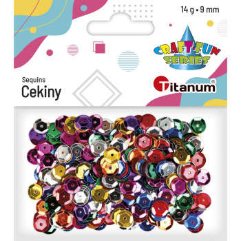 Cekiny okrągłe 9mm x 14g...