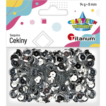 Cekiny okrągłe 9mm x 14g...