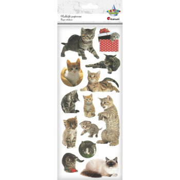 Naklejki papierowe koty z...