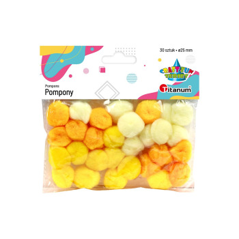 Pompony akrylowe tonacja...