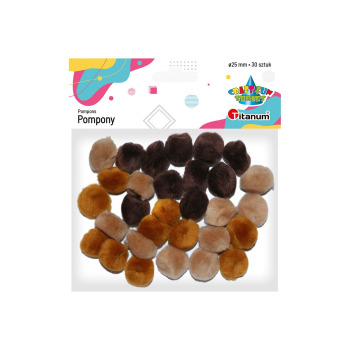 Pompony akrylowe tonacja...
