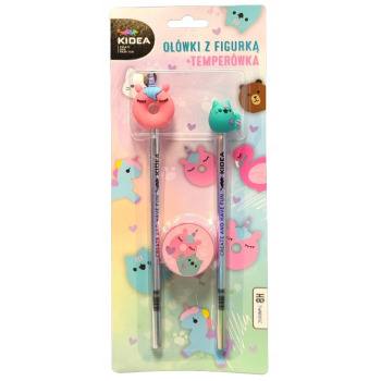 Zestaw 2 ołówków z figurką...
