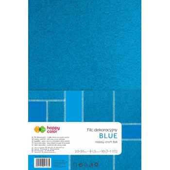 Filc dekoracyjny niebieski...