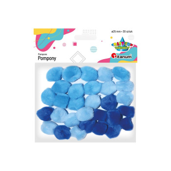 Pompony akrylowe tonacja...