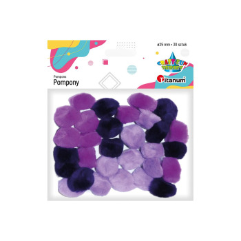 Pompony akrylowe tonacja...