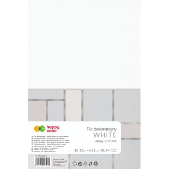 Filc dekoracyjny biały 10...