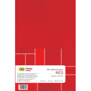 Filc dekoracyjny czerwony...