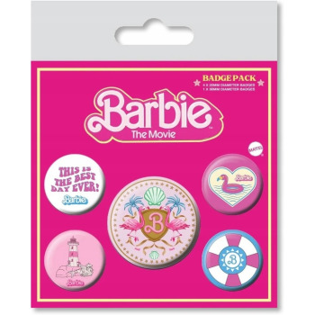 Zestaw 5 przypinek Barbie...