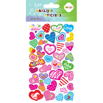 Naklejki Puffy - Hearts...