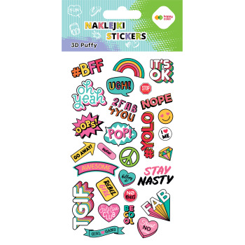 Naklejki Puffy - Funky Text...