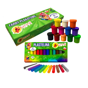 Plastelina 12 kolorów +...