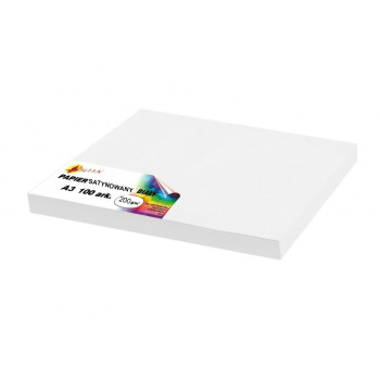 Papier satynowany biały A3...