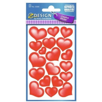 Naklejki 8x16 cm Serca...