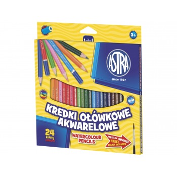Astra Watercolor Crayons. 24pcs. 