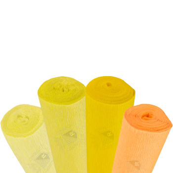 Zestaw krepin w żółtych...