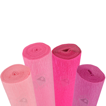 Zestaw krepin w różowych...