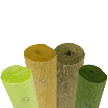 Zestaw krepin w zielonych...