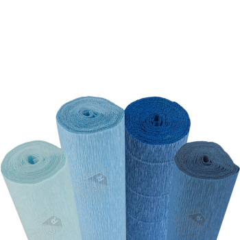 Zestaw krepin w niebieskich...