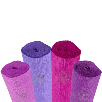 Zestaw krepin w fioletowych...