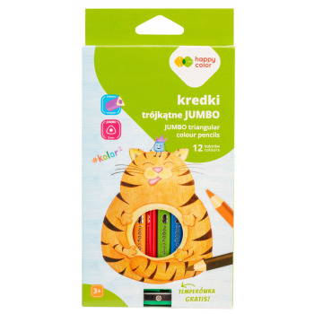 Kredki trójkątne grube...