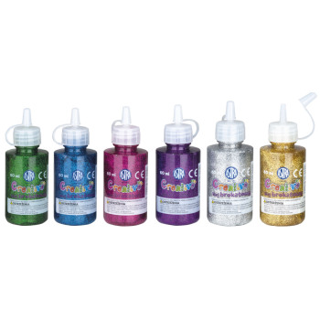 Glitter glue set of 6...