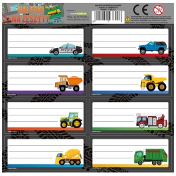 Naklejki na zeszyt Pojazdy...